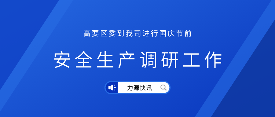 高要區(qū)區(qū)委領(lǐng)導(dǎo)到我司進行節(jié)前安全生產(chǎn)調(diào)研工作